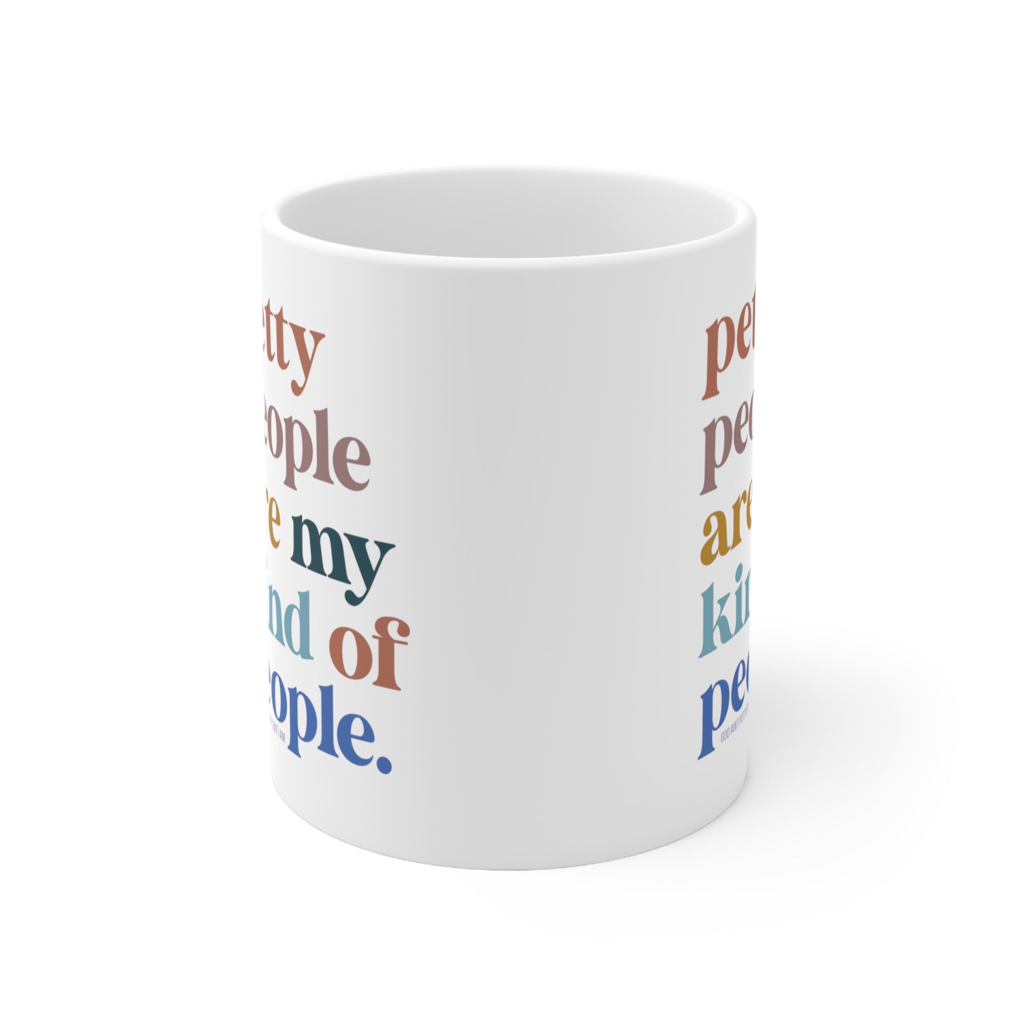 Petty People are my kind of People Mug 11oz (White/Black)-Mug-The Original God Ain't Petty But I Am