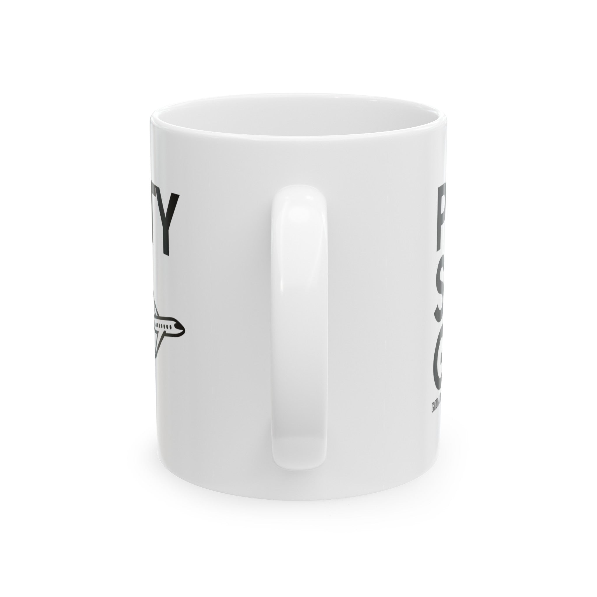 Petty Set Go Mug 11oz ( White & Black)-Mug-The Original God Ain't Petty But I Am