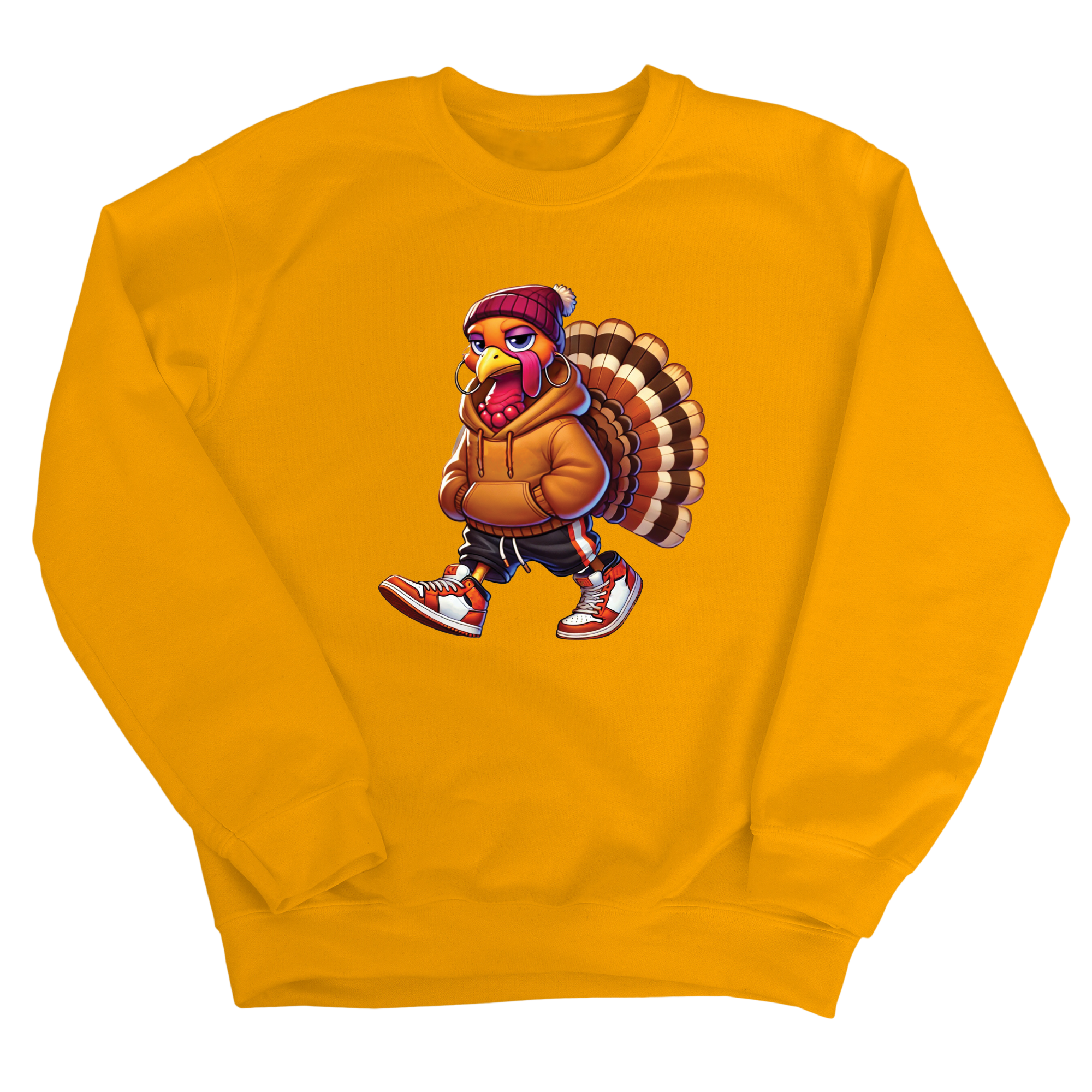 Petty Turkey Unisex Sweatshirt-Sweatshirt-The Original God Ain't Petty But I Am