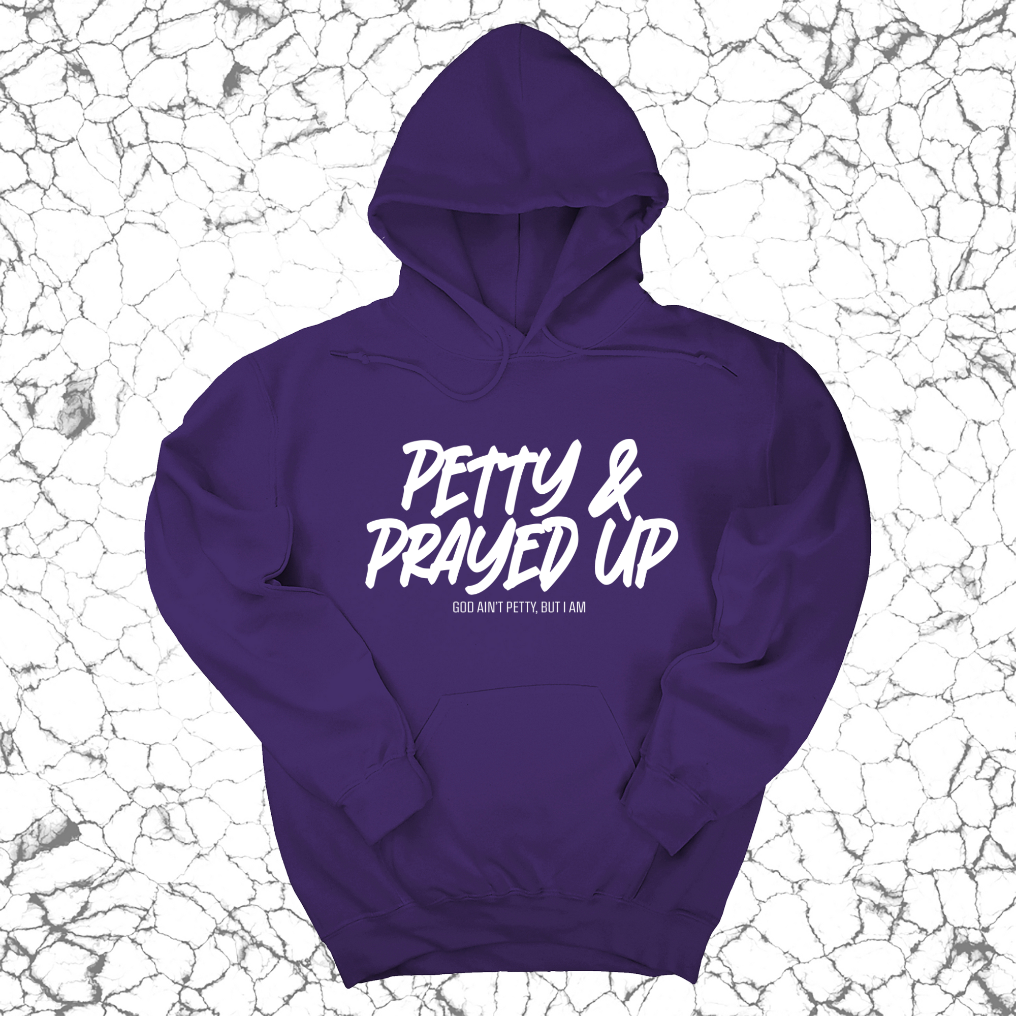 Petty and Prayed Up Unisex Hoodie-Hoodie-The Original God Ain't Petty But I Am