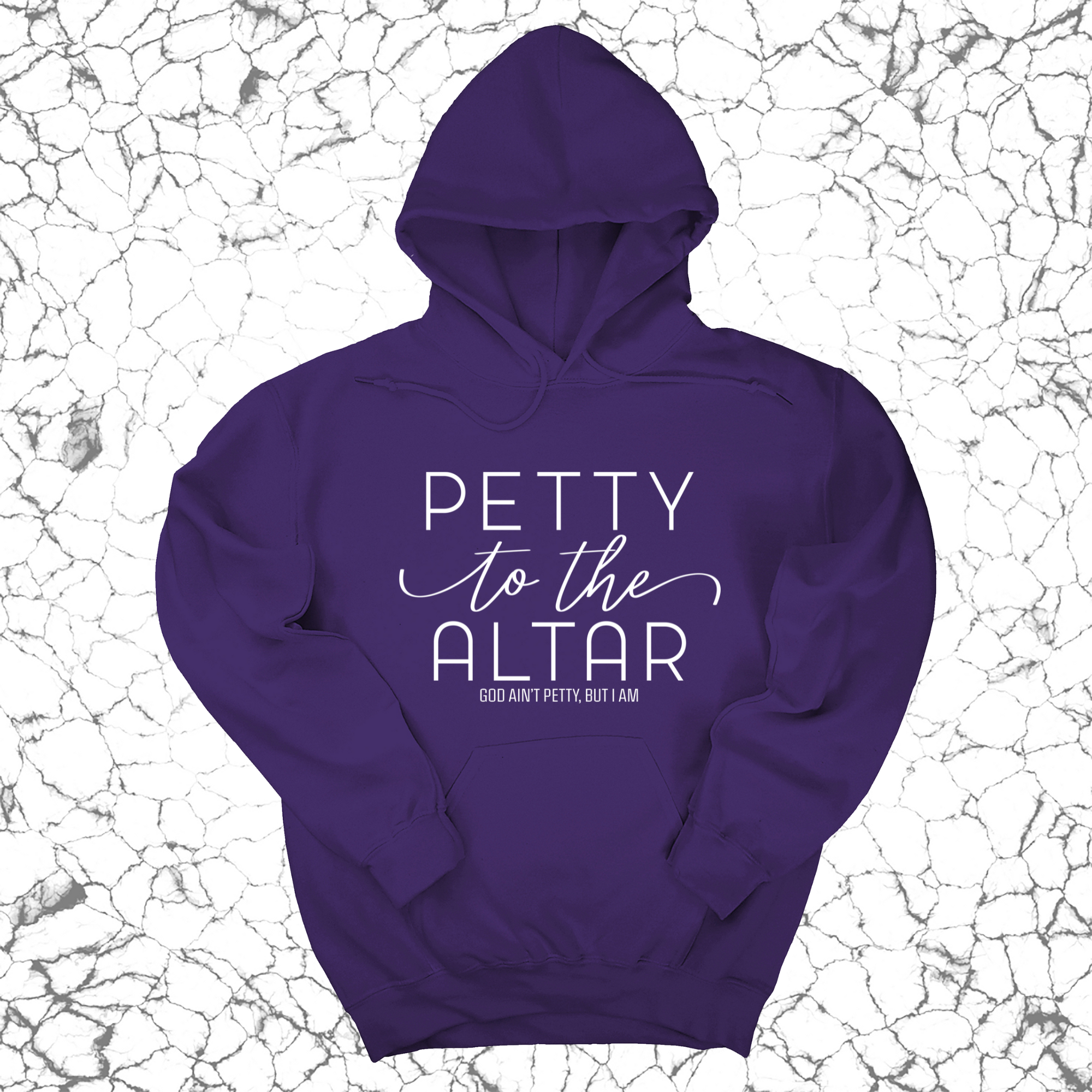 Petty to the Altar Unisex Hoodie-Hoodie-The Original God Ain't Petty But I Am