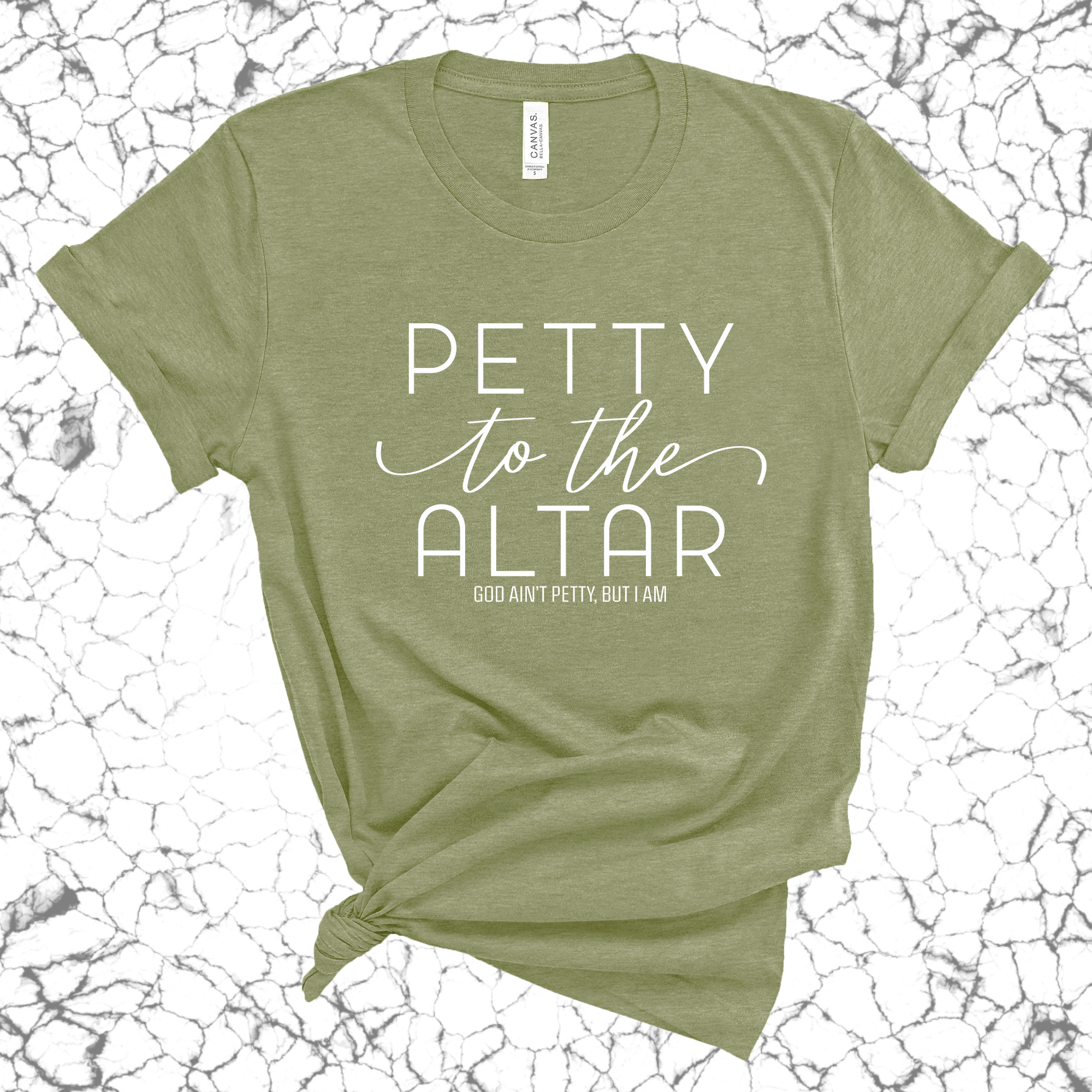 Petty to the Altar Unisex Tee-T-Shirt-The Original God Ain't Petty But I Am