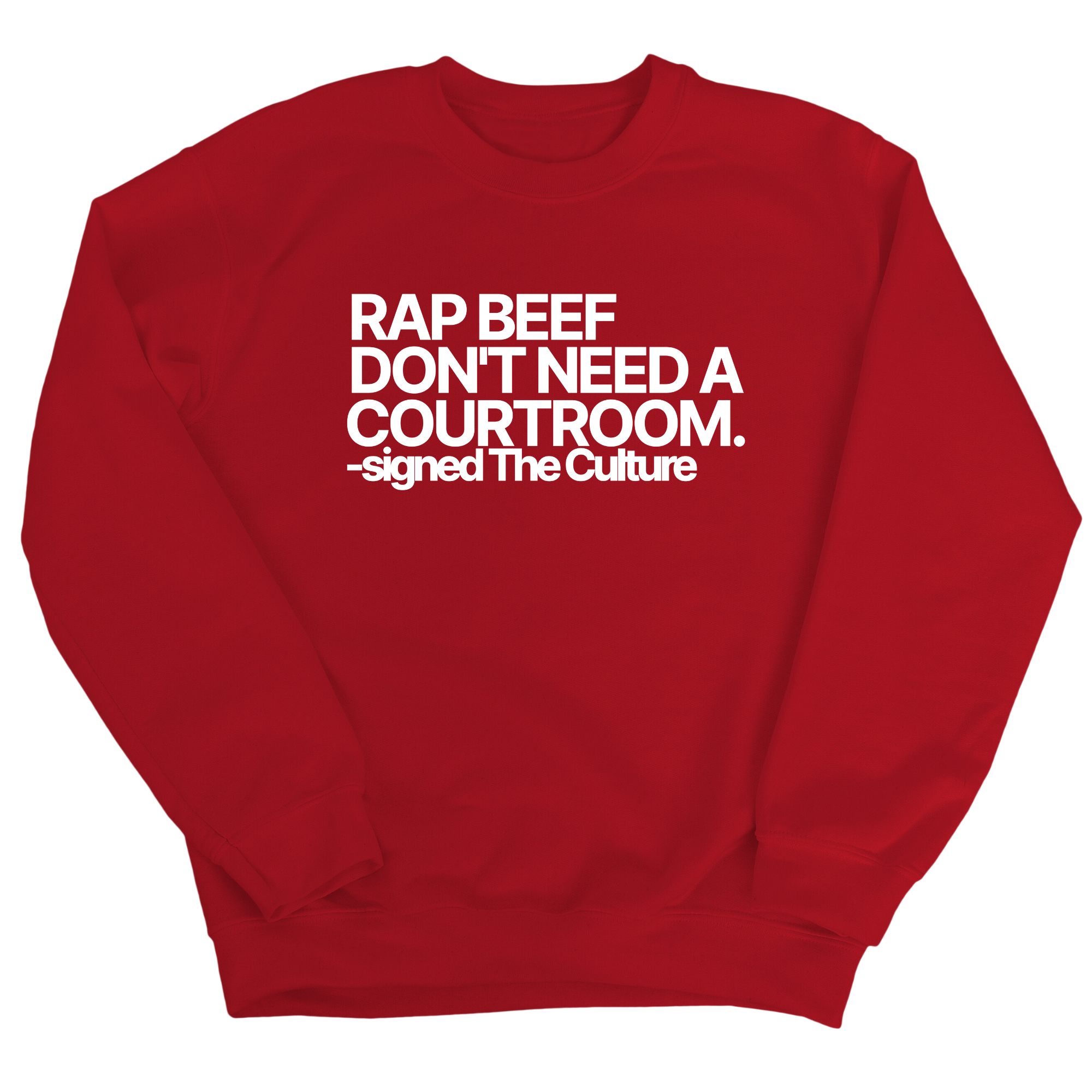 Rap Beef Don't Need a Courtroom Unisex Sweatshirt-Sweatshirt-The Original God Ain't Petty But I Am