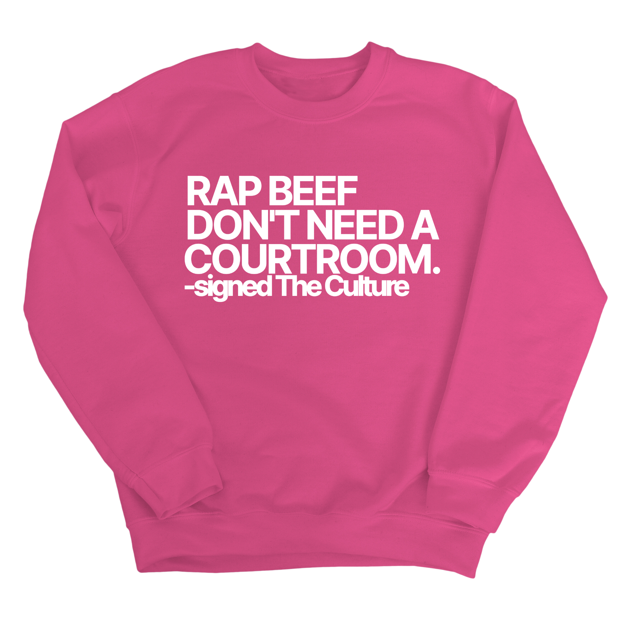 Rap Beef Don't Need a Courtroom Unisex Sweatshirt-Sweatshirt-The Original God Ain't Petty But I Am