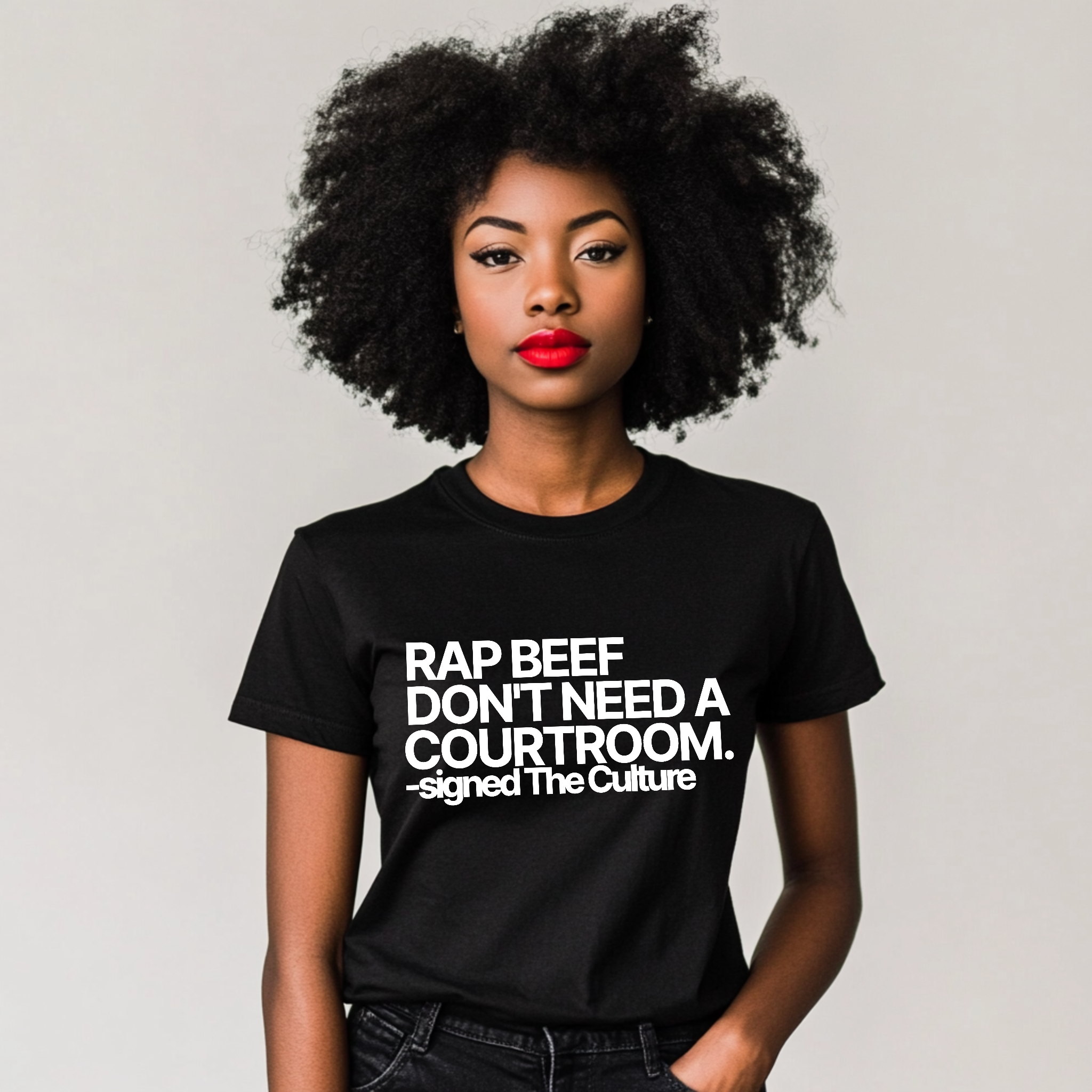 Rap Beef Don't Need a Courtroom Unisex Tee-T-Shirt-The Original God Ain't Petty But I Am