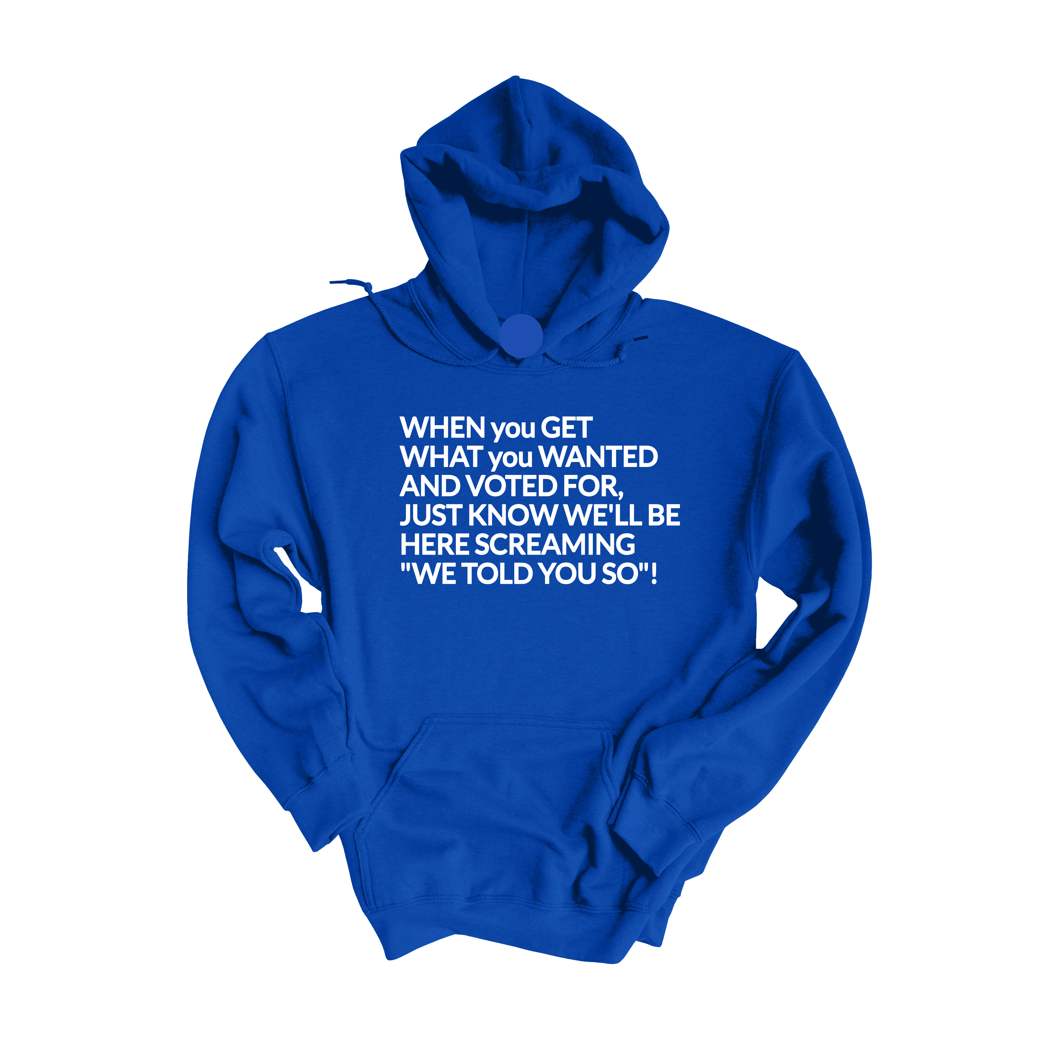 Screaming We Told You So Unisex Hoodie-Hoodie-The Original God Ain't Petty But I Am