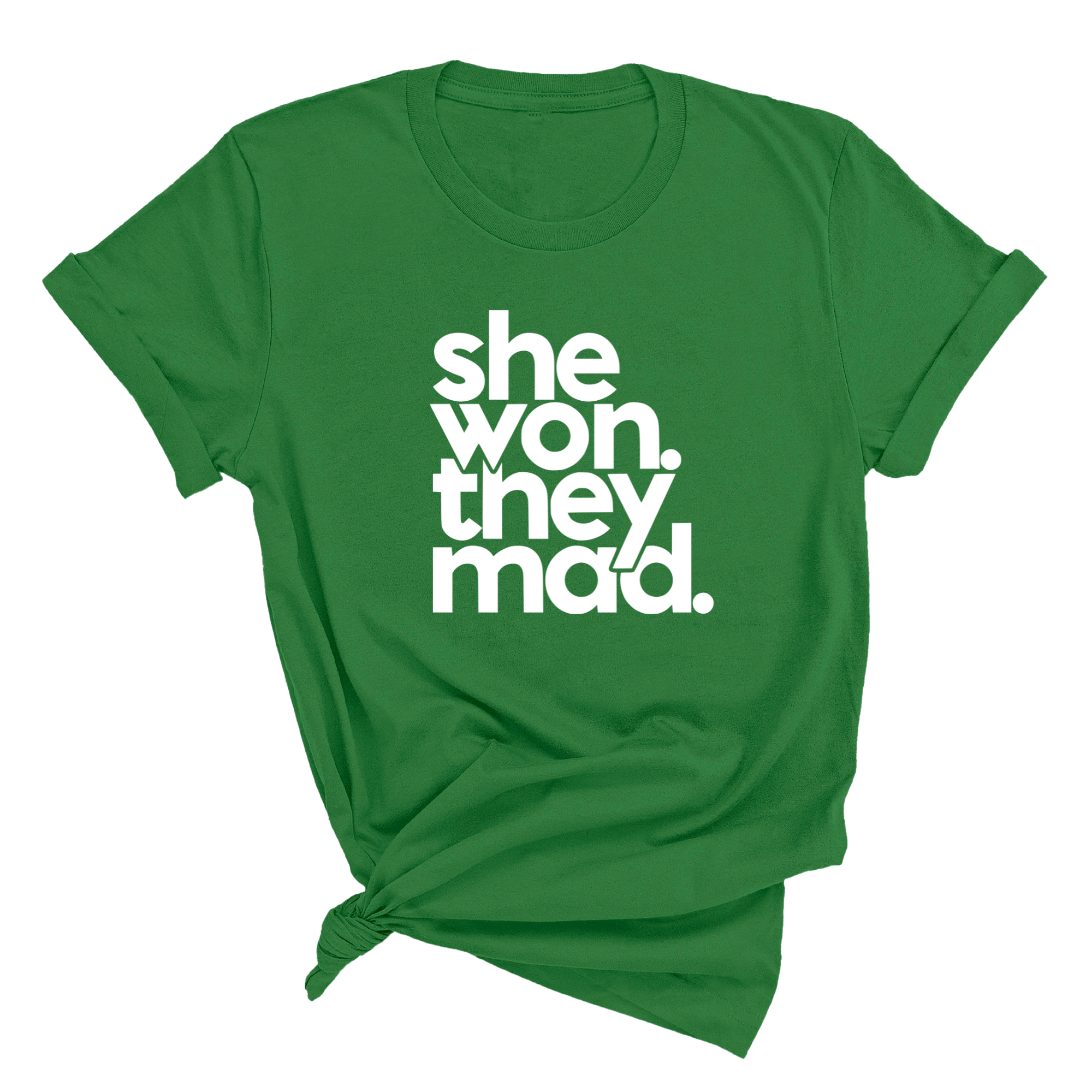 She Won, They Mad Unisex Tee-T-Shirt-The Original God Ain't Petty But I Am