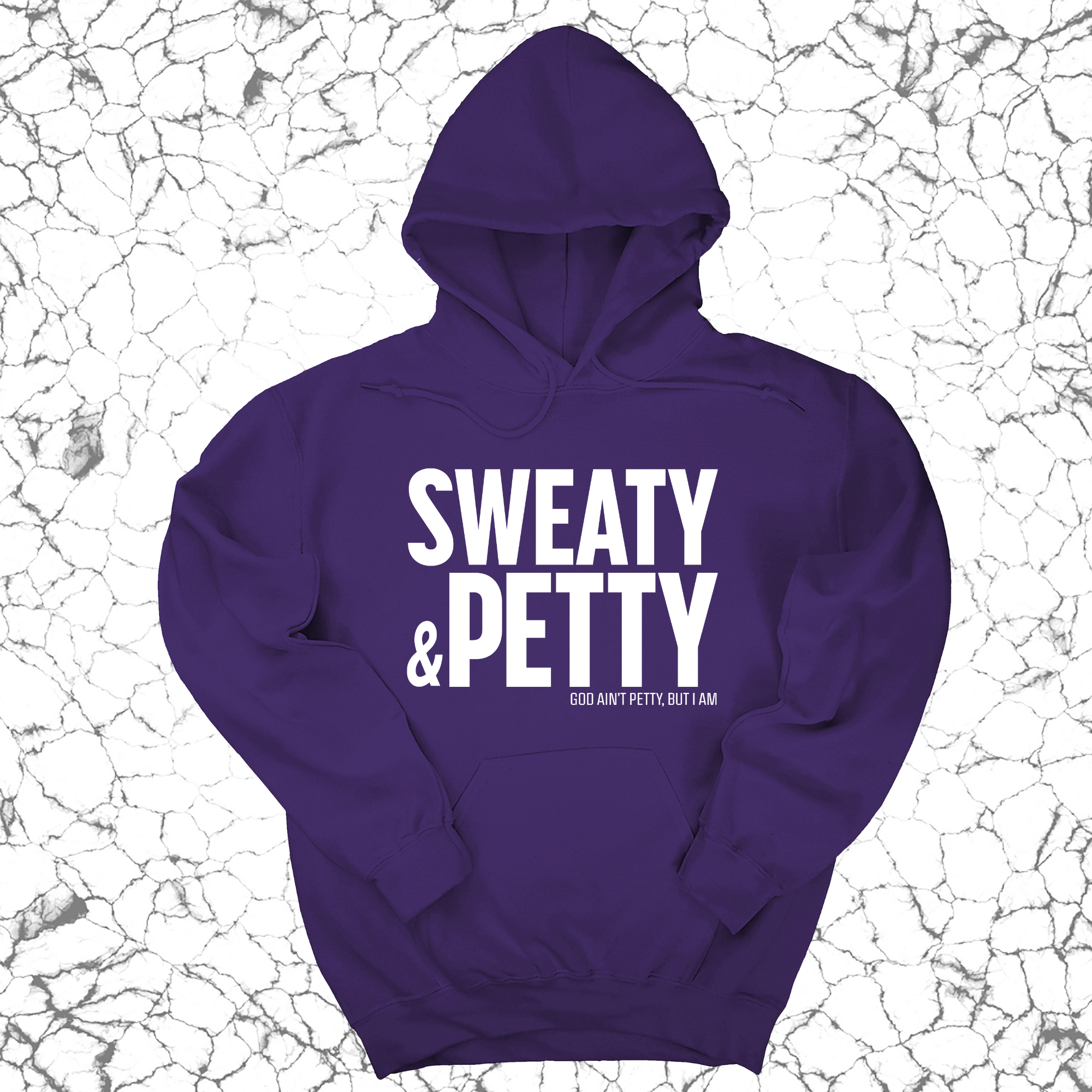 Sweaty and Petty Unisex Hoodie-Hoodie-The Original God Ain't Petty But I Am