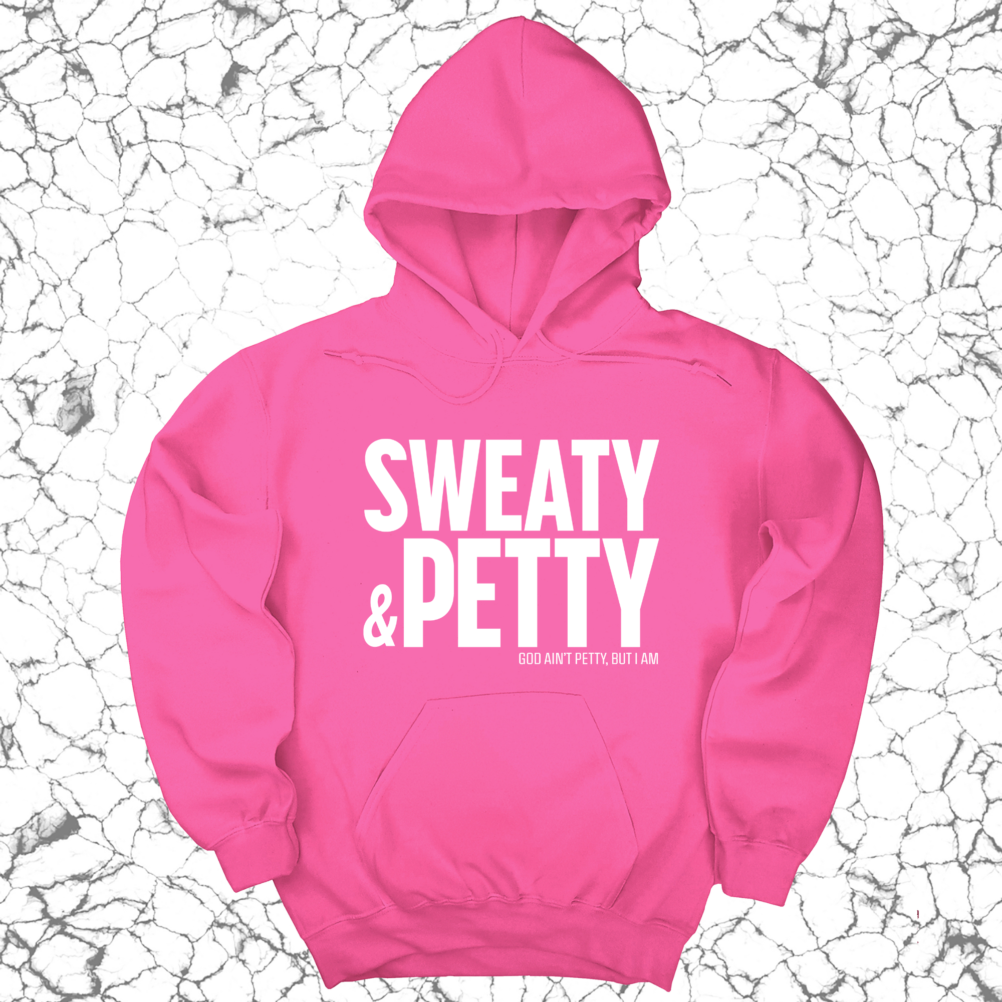 Sweaty and Petty Unisex Hoodie-Hoodie-The Original God Ain't Petty But I Am