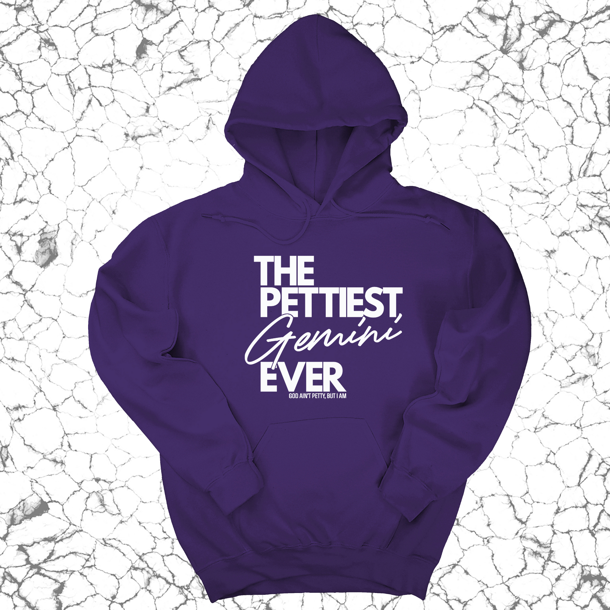 The Pettiest Gemini Ever Unisex Hoodie-Hoodie-The Original God Ain't Petty But I Am