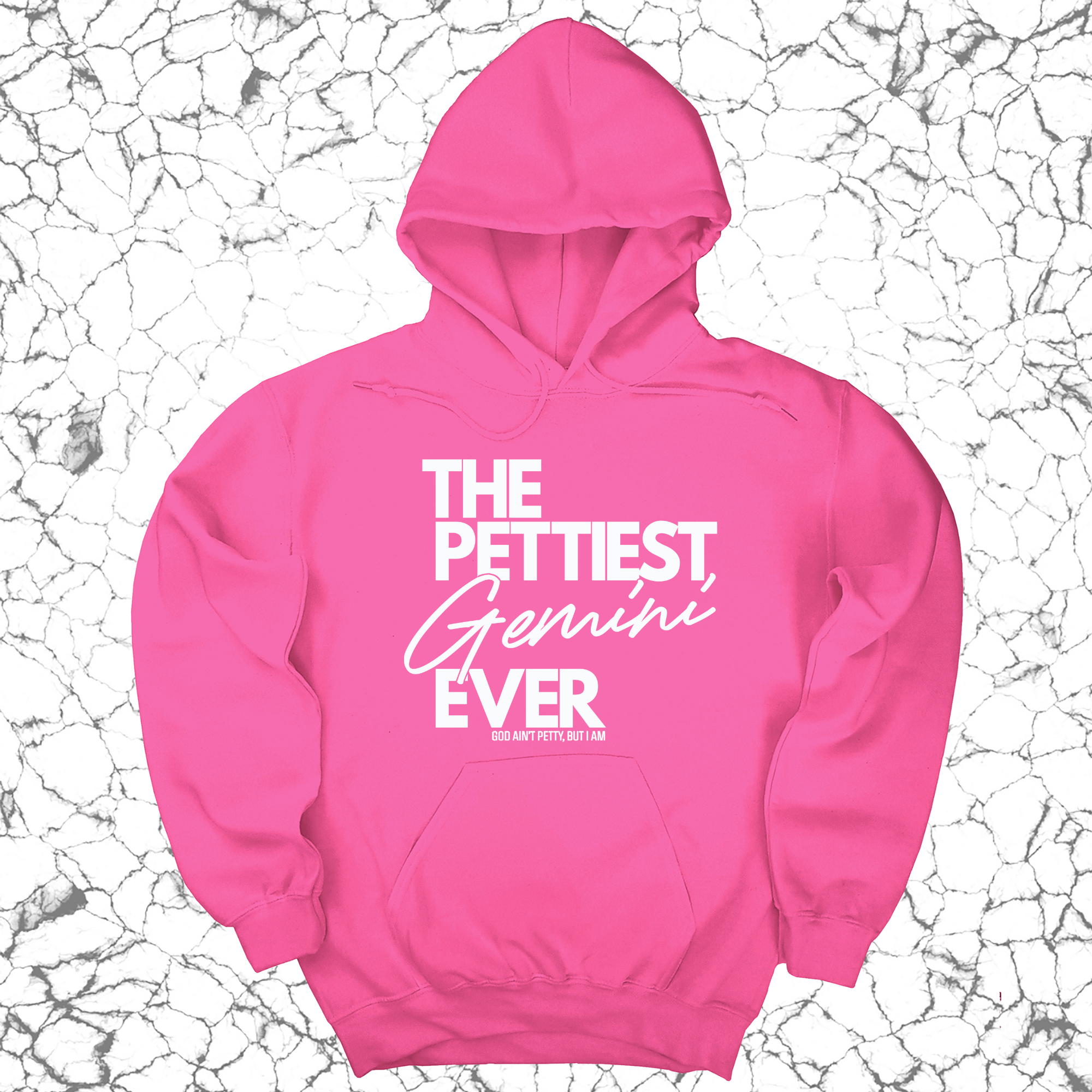 The Pettiest Gemini Ever Unisex Hoodie-Hoodie-The Original God Ain't Petty But I Am