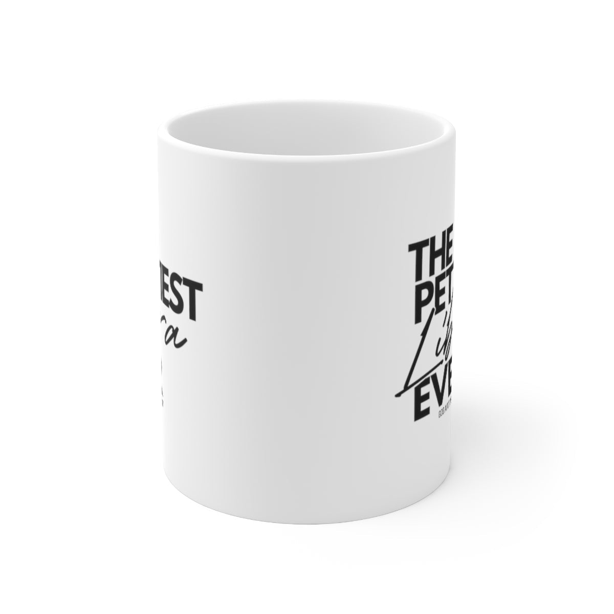 The Pettiest Libra Ever Mug 11oz (White/Black)-Mug-The Original God Ain't Petty But I Am