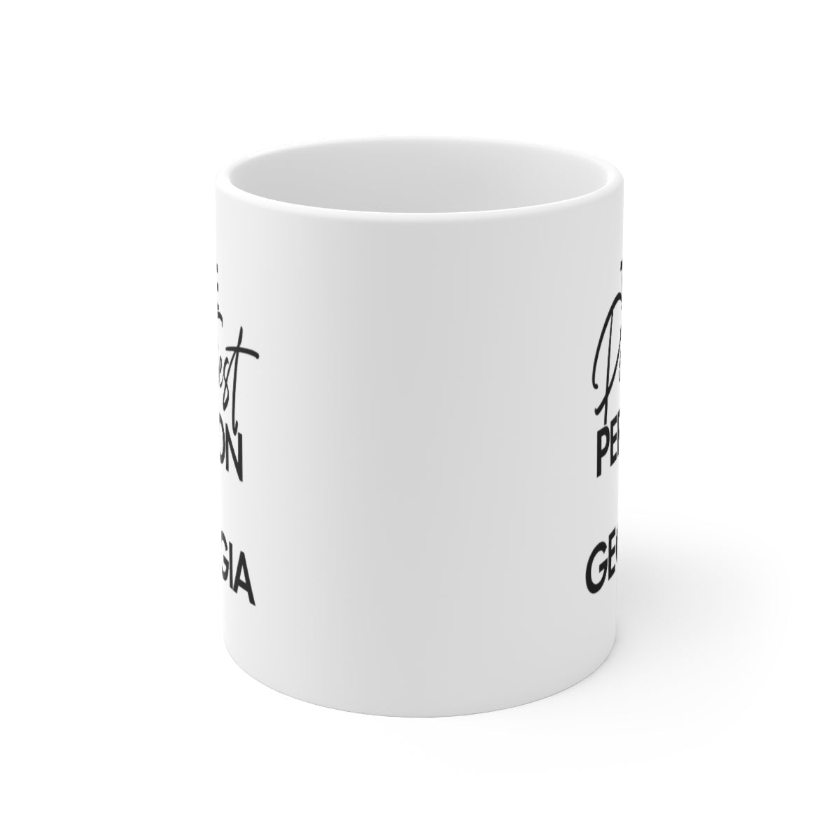 The Pettiest Person in Georgia Mug 11oz (White/Black)-Mug-The Original God Ain't Petty But I Am