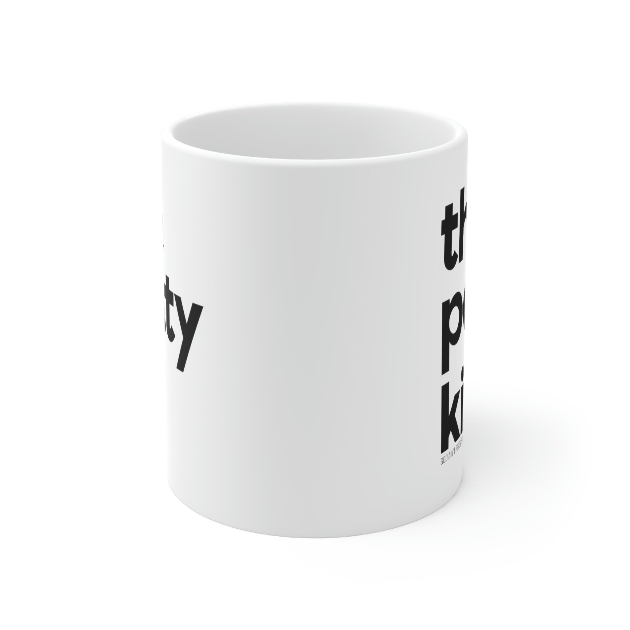 The Petty Kid Mug 11oz (White/Black)-Mug-The Original God Ain't Petty But I Am