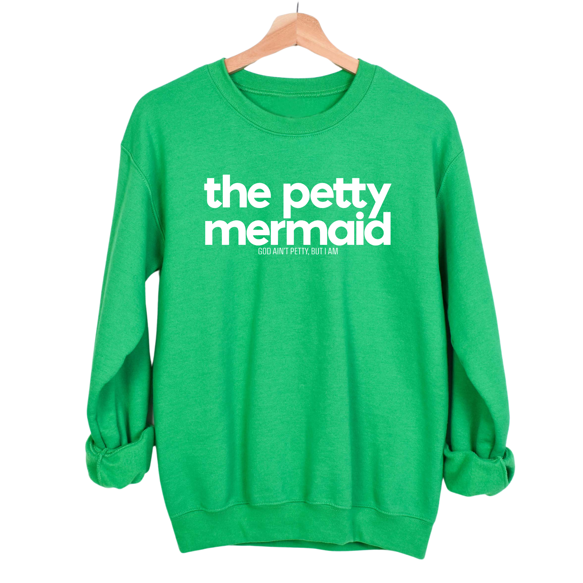 The Petty Mermaid Unisex Sweatshirt-Sweatshirt-The Original God Ain't Petty But I Am