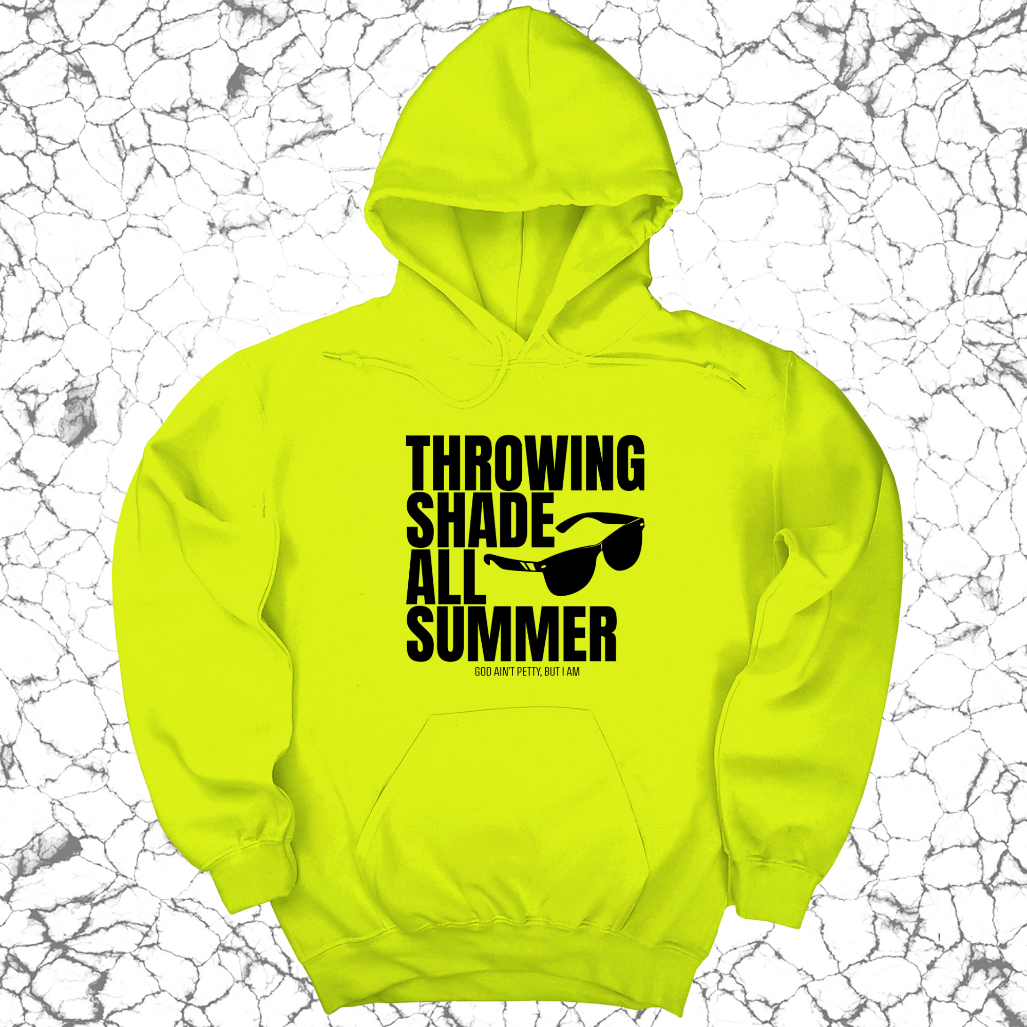 Throwing Shade All Summer Unisex Hoodie (Graphic Hoodie)-Hoodie-The Original God Ain't Petty But I Am