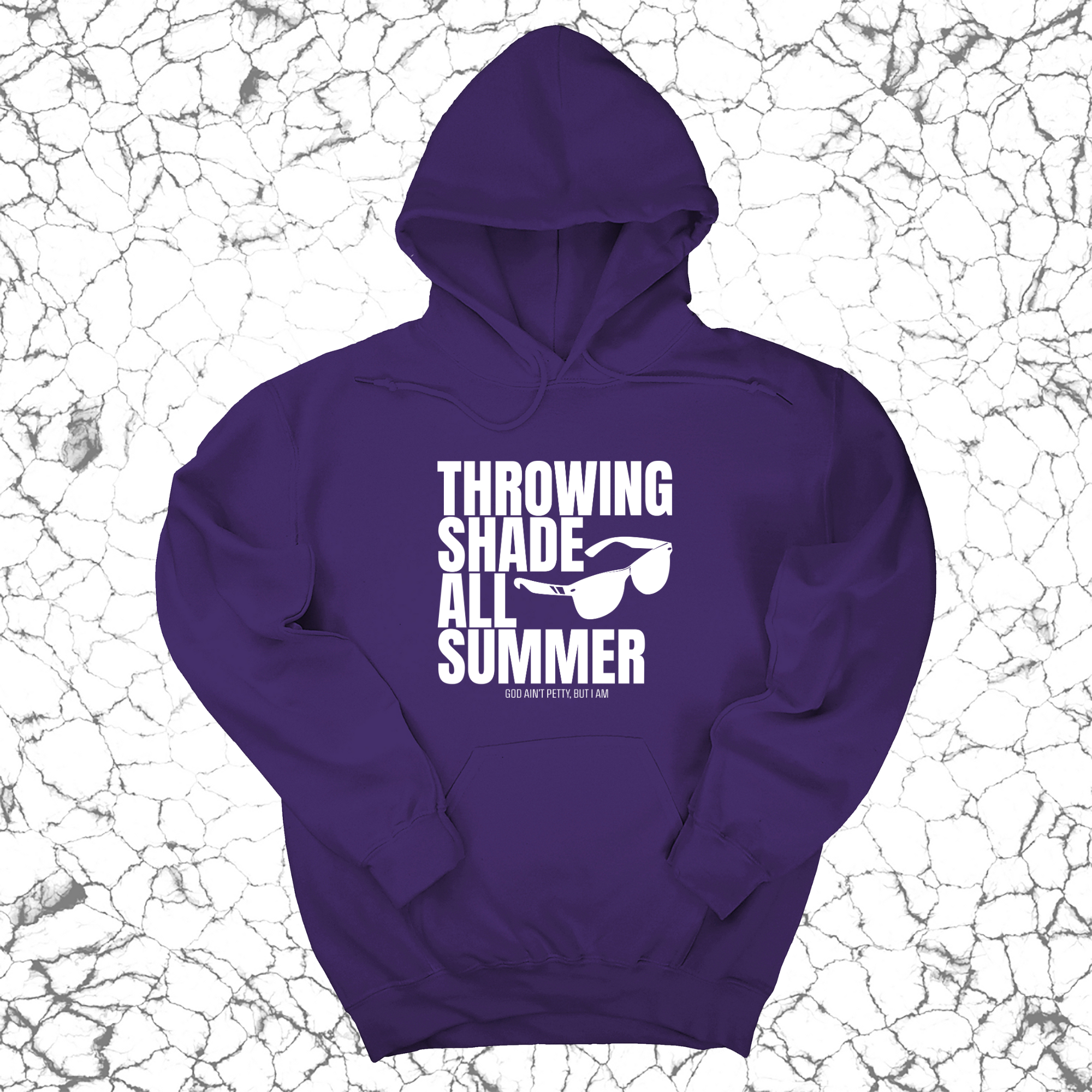 Throwing Shade All Summer Unisex Hoodie (Graphic Hoodie)-Hoodie-The Original God Ain't Petty But I Am