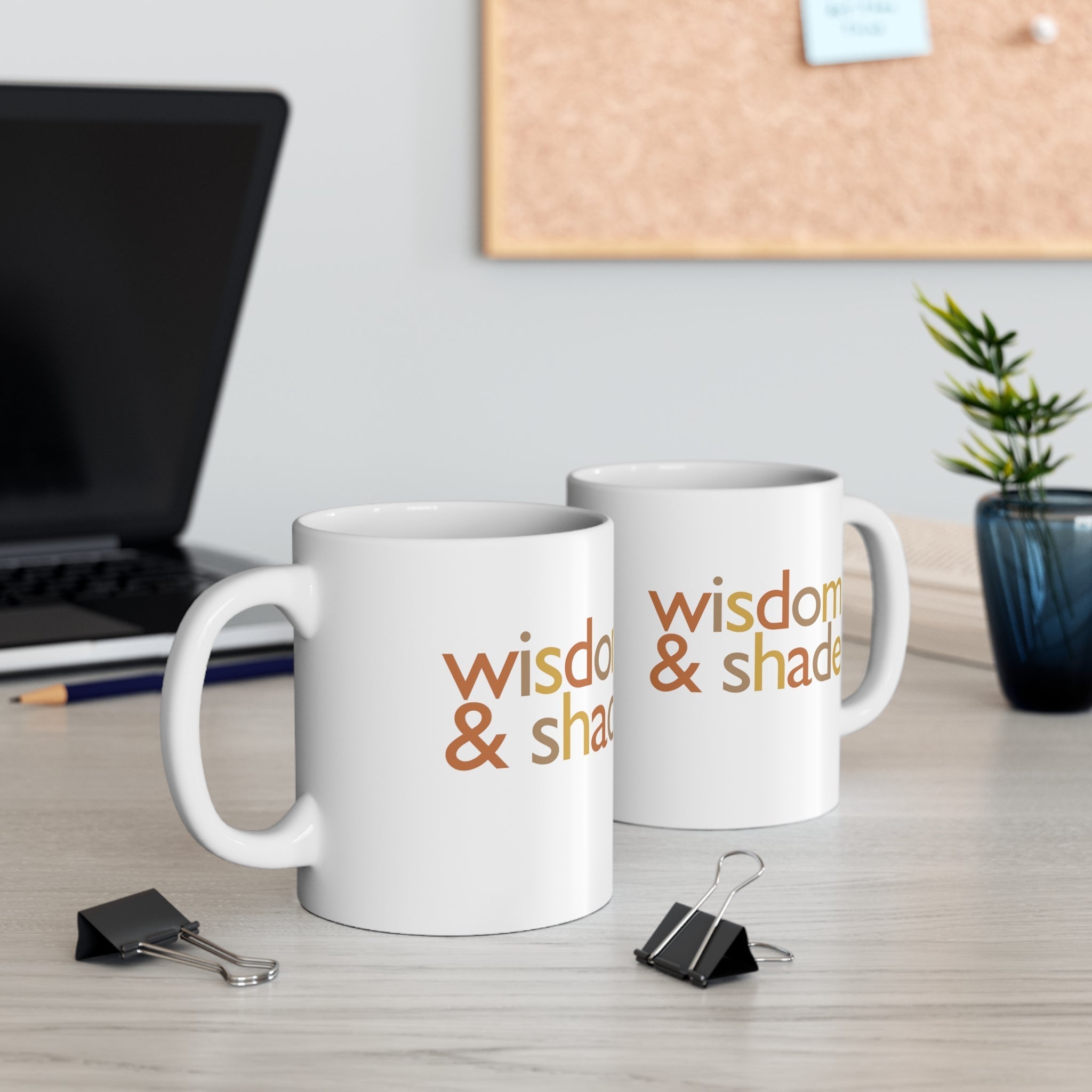 Wisdom & Shade Mug 11oz (Fall Colors)-Mug-The Original God Ain't Petty But I Am