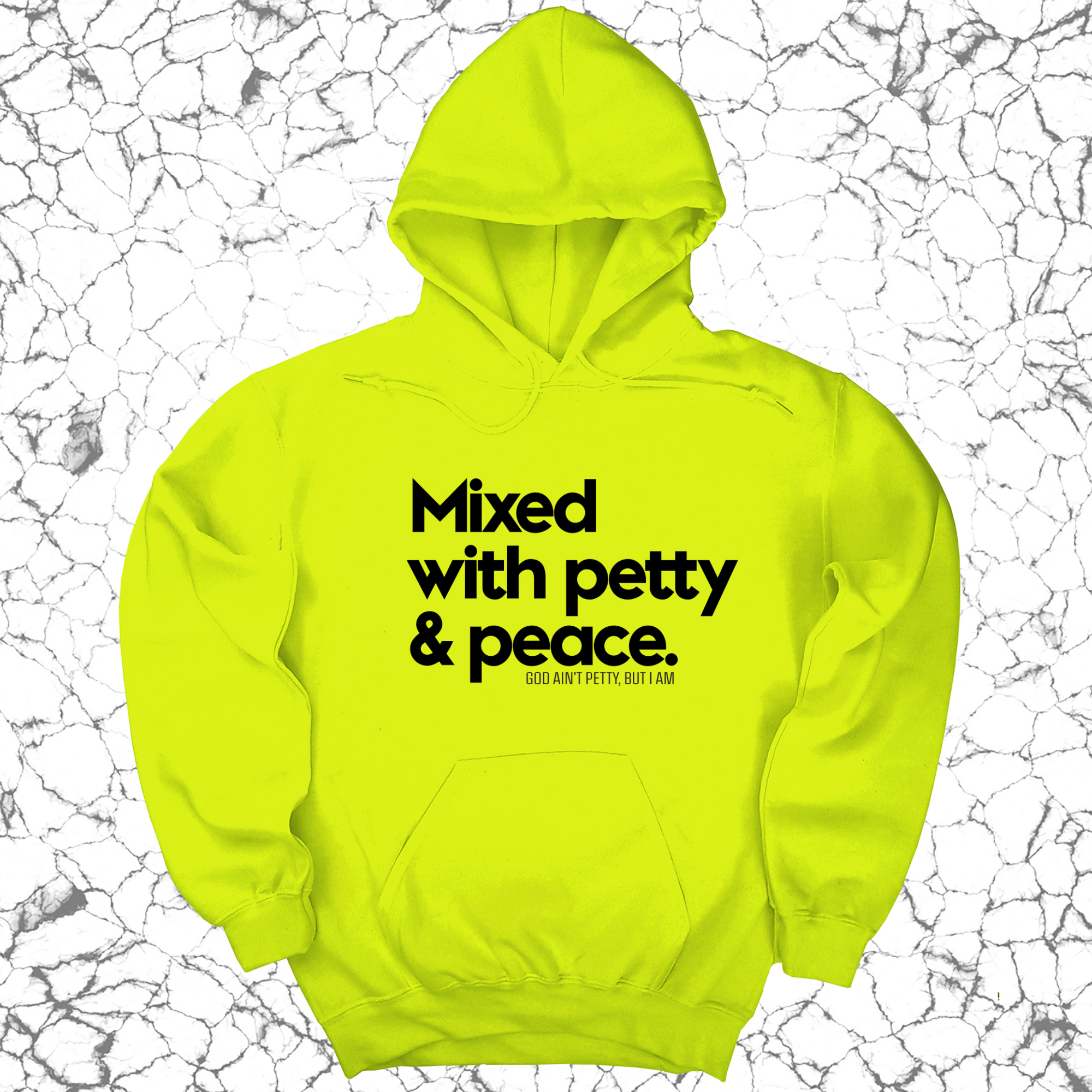 Mixed with petty & peace Unisex Hoodie-Hoodie-The Original God Ain't Petty But I Am