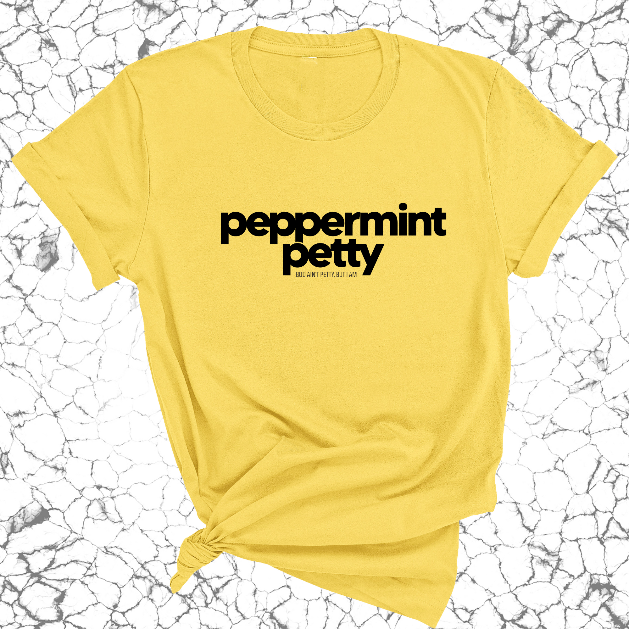 Peppermint Petty Unisex Tee-T-Shirt-The Original God Ain't Petty But I Am