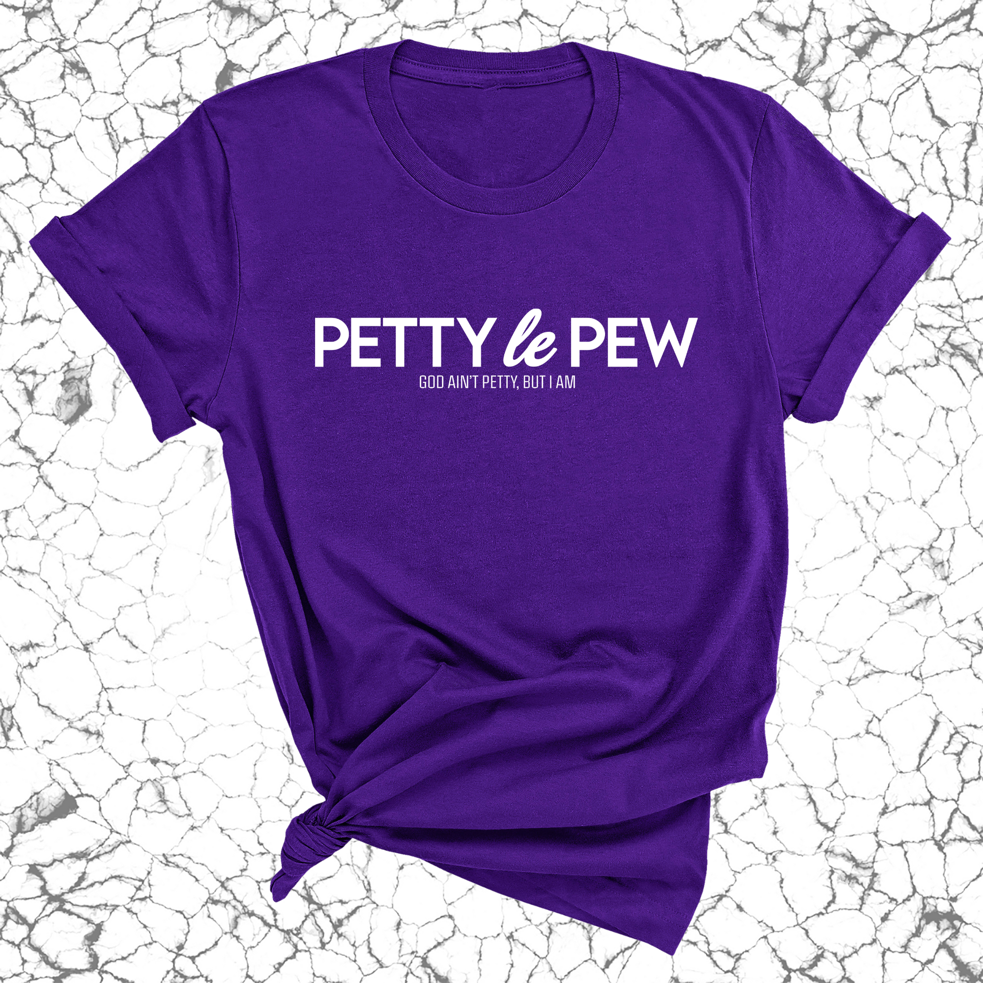 Petty le Pew Unisex Tee-T-Shirt-The Original God Ain't Petty But I Am